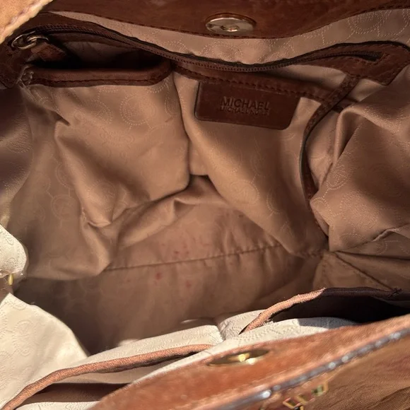 Michael Kors Distressed Uptown Astor Studded Hobo Bag - Picture 12 of 12